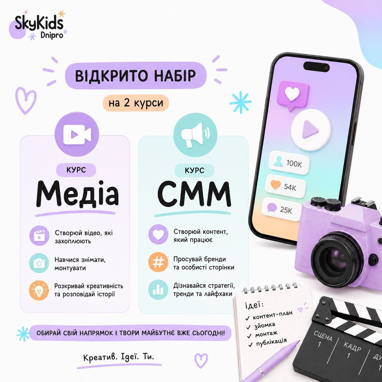 Курси Медіа та SMM